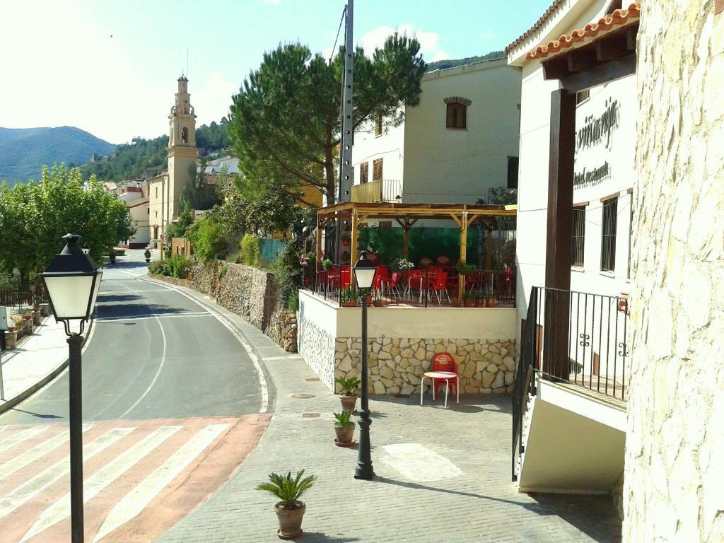 Hotel Restaurante Vinas Viejas Fuentes de Ayódar Buitenkant foto